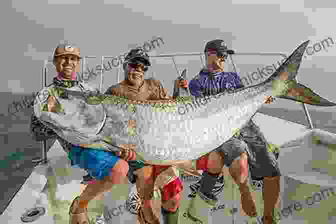 An Angler Holding A Giant Tarpon. High Rollers: Fly Fishing For Giant Tarpon